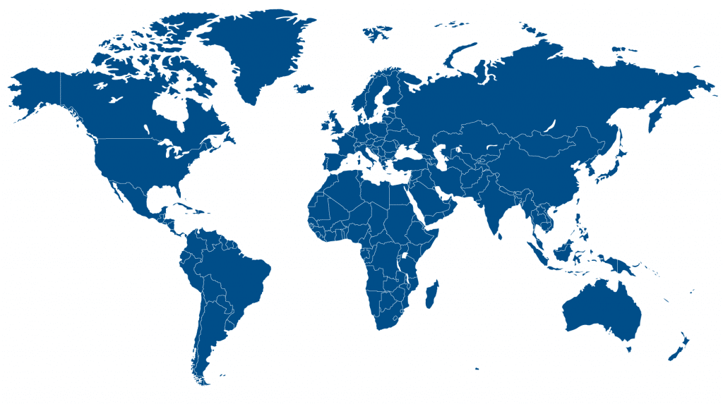 Map of World to illustrate awareness